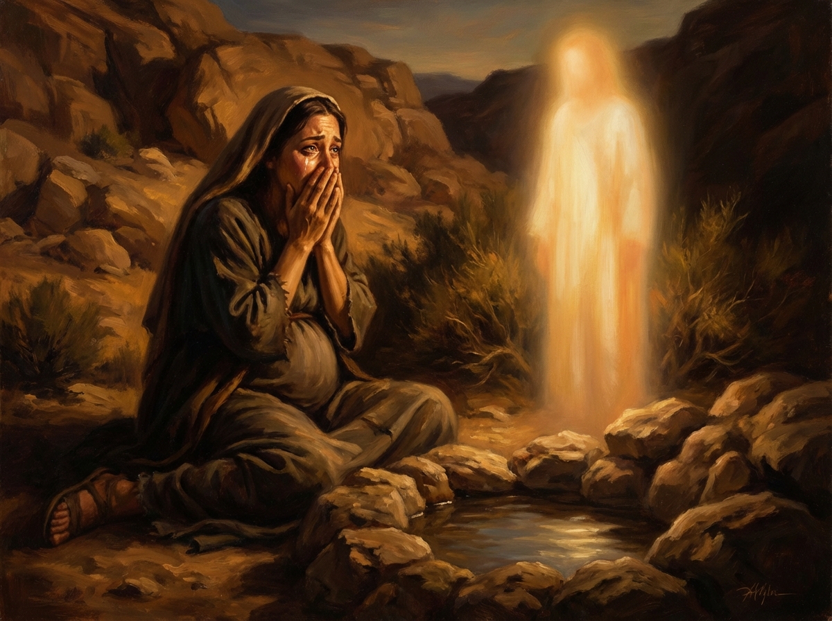 Hagar at the spring in the wilderness