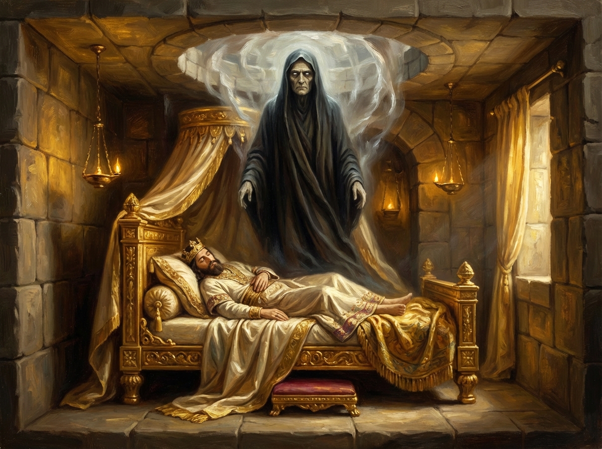 A Watcher descending to Nebuchadnezzar in a dream